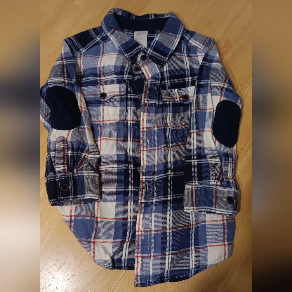 4 Piece Button Up Bundle H&M Zara Carter's EUC - Picture 2 of 5